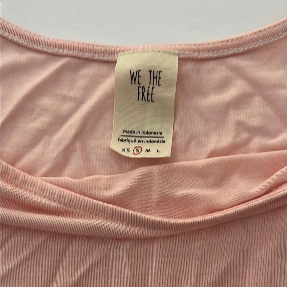 We the free Pink Ruffled Sleeveless Tank Top - Picture 3 of 6